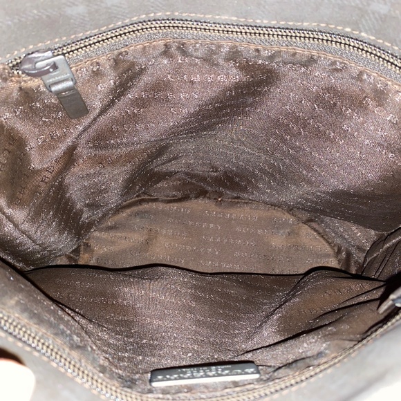 Vintage BURBERRY Dark brown plaid check bucket tote bag purse Made in Italy - Picture 5 of 11